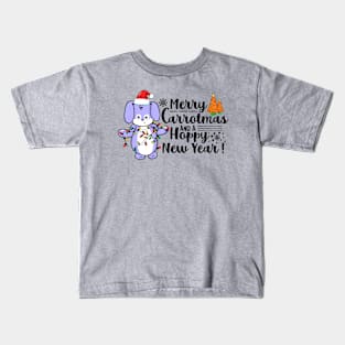 Merry Carrotmas And A Hoppy New Year! Kids T-Shirt